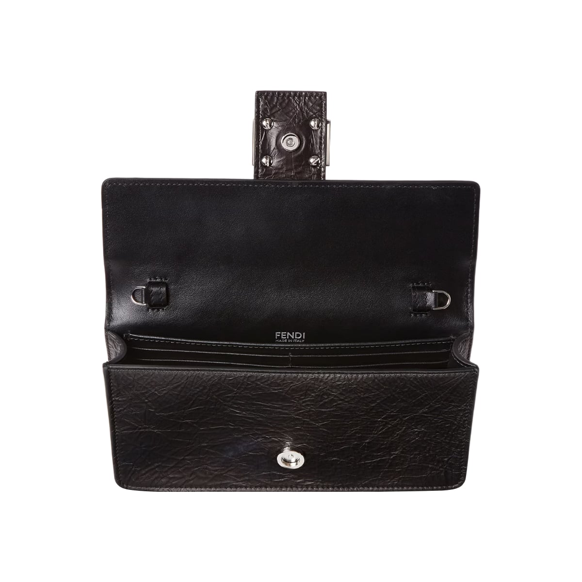 Tube Wallet on Chain Leather Black PHW