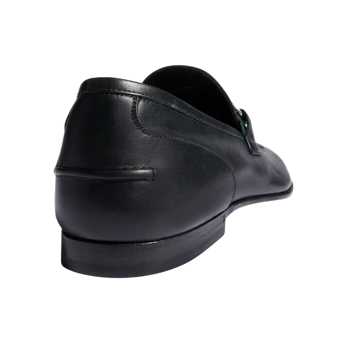 Como Webstripe Loafer Leather Black PHW