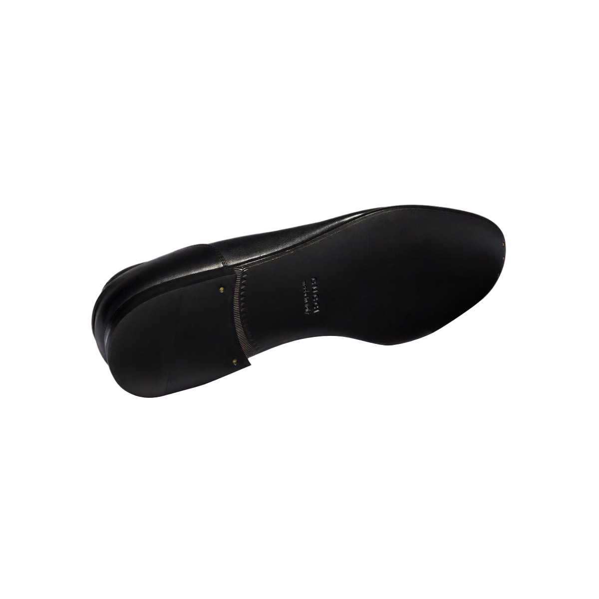 Como Webstripe Loafer Leather Black PHW