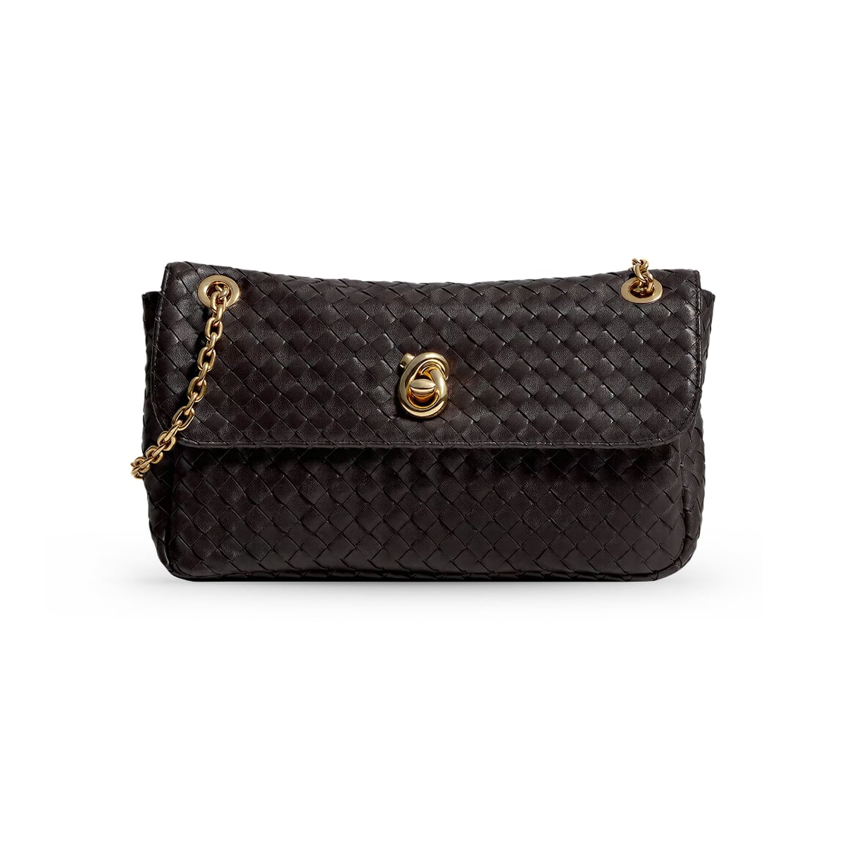 Madison Knot Lock Shoulder Bag Brown BHW-Bottega Veneta