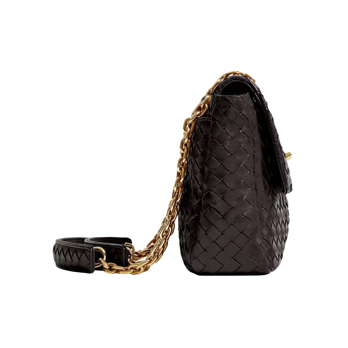 Madison Knot Lock Shoulder Bag Brown BHW