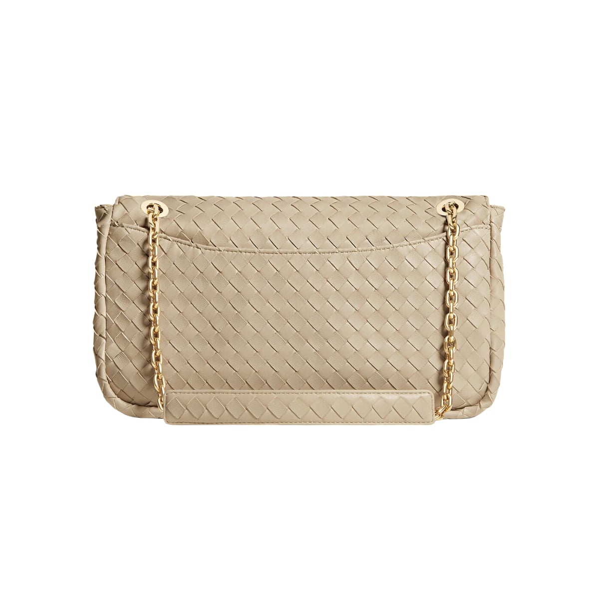 Madison Knot Lock Shoulder Bag Ecru BHW