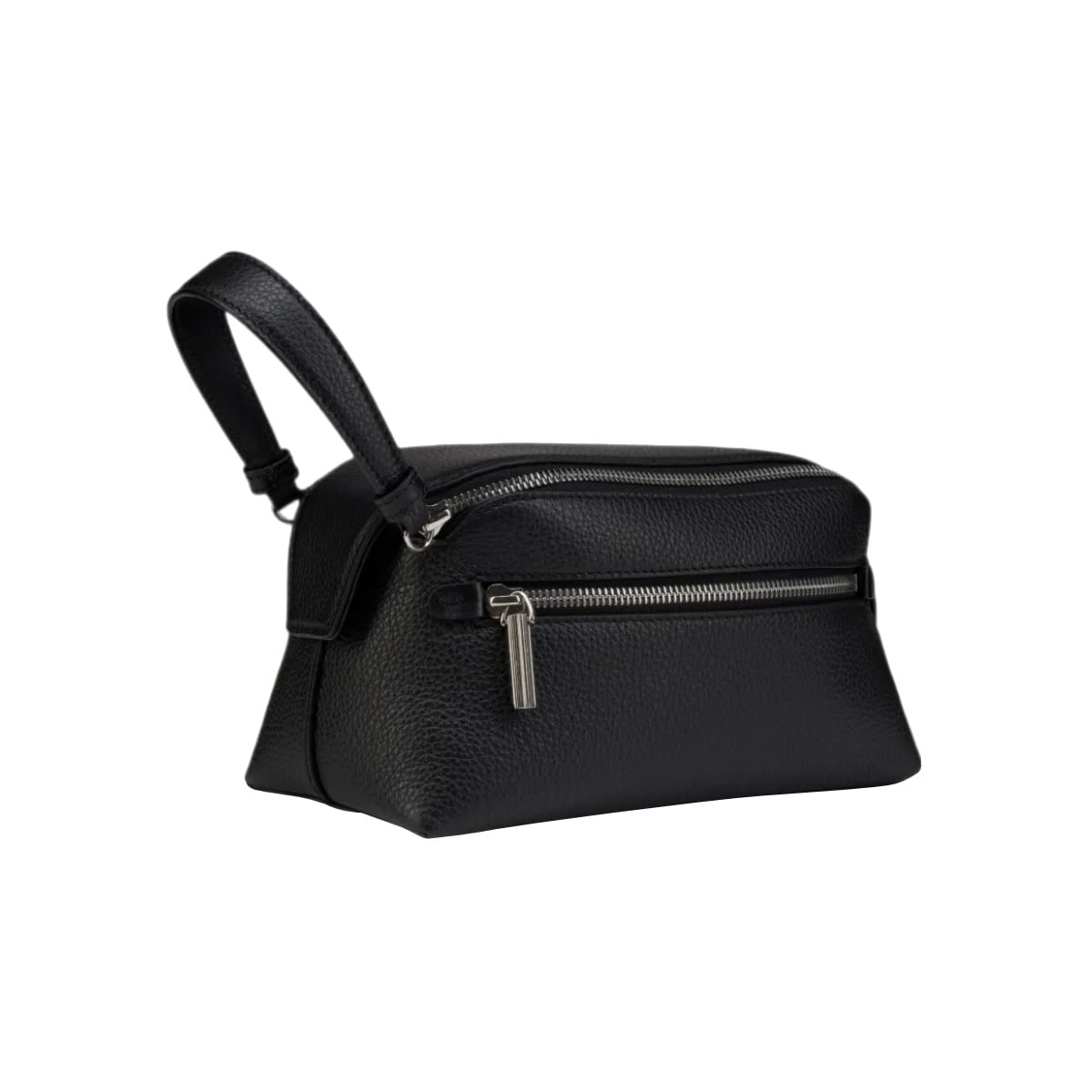 Nostalgic Traveler Clutch Bag Leather Black