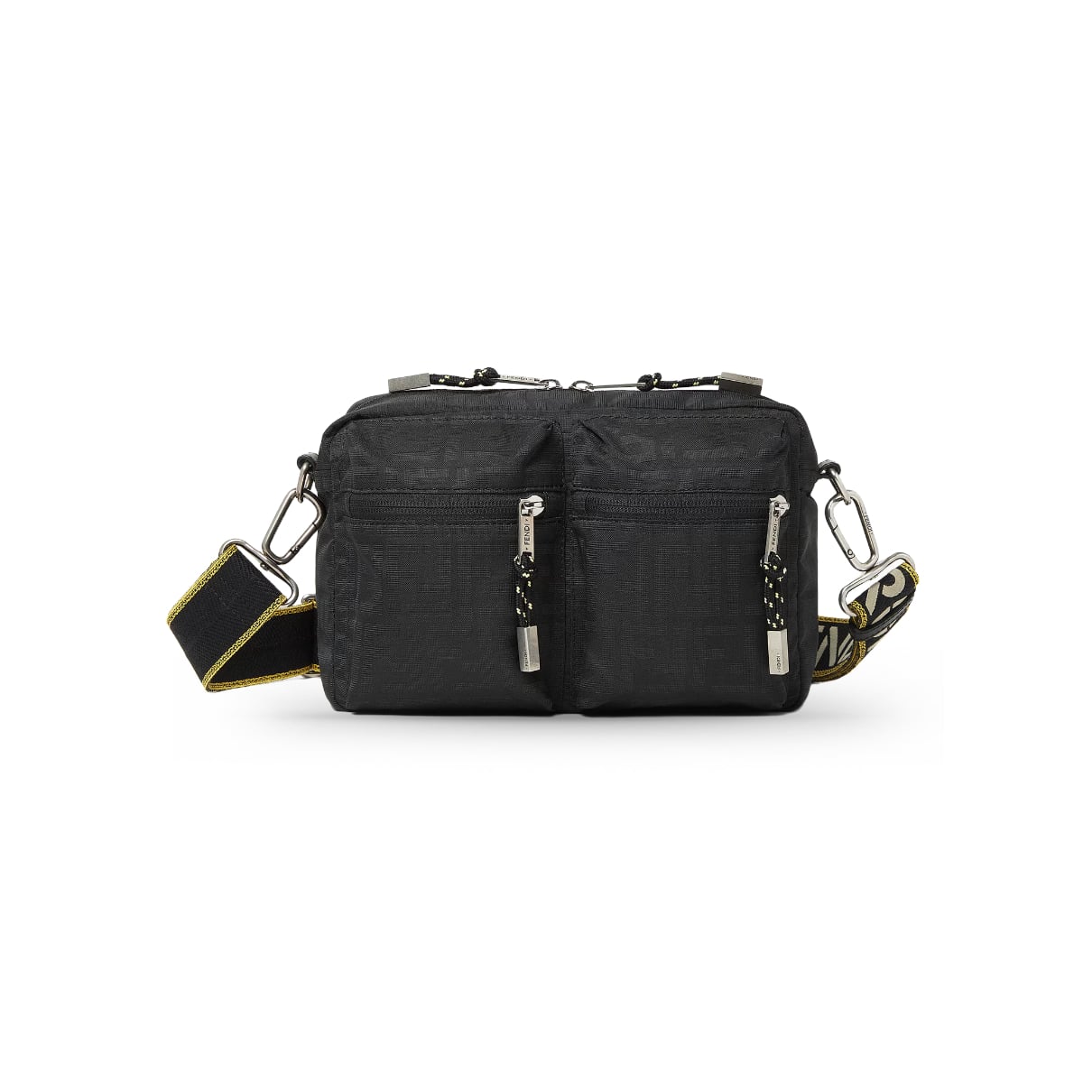 Camera Bag FF Zucca Superlight Fabric Black-Fendi