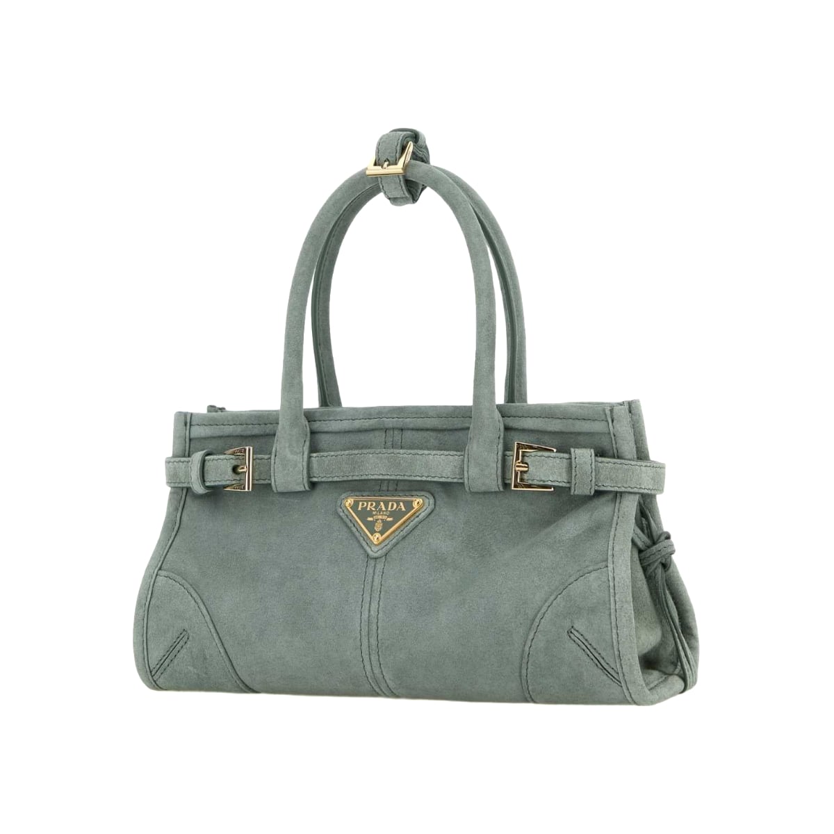 Bonnie Mini Suede Handbag Sage Green
