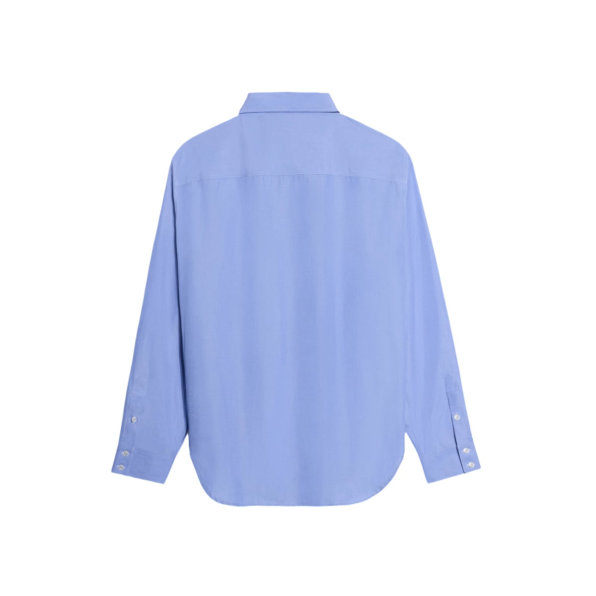 Loose Shirt Cotton Poplin Blue
