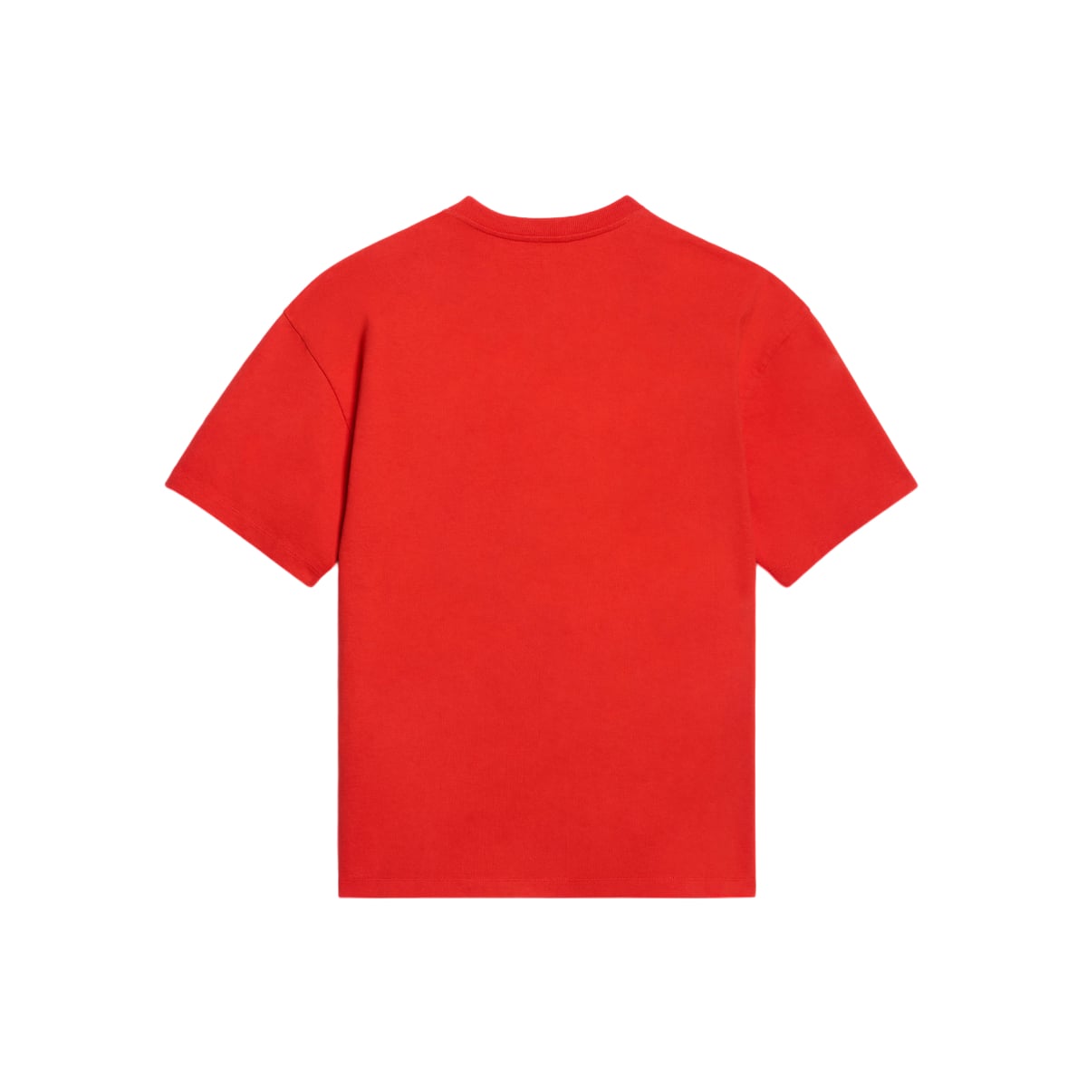Bay Leaf Embroidery Cotton Jersey T-Shirt Red Cyclist/Yellow