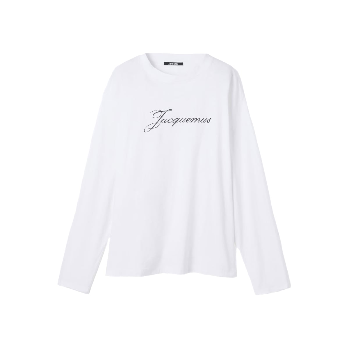 Printed Logo Long-sleeve T-Shirt White-Jacquemus