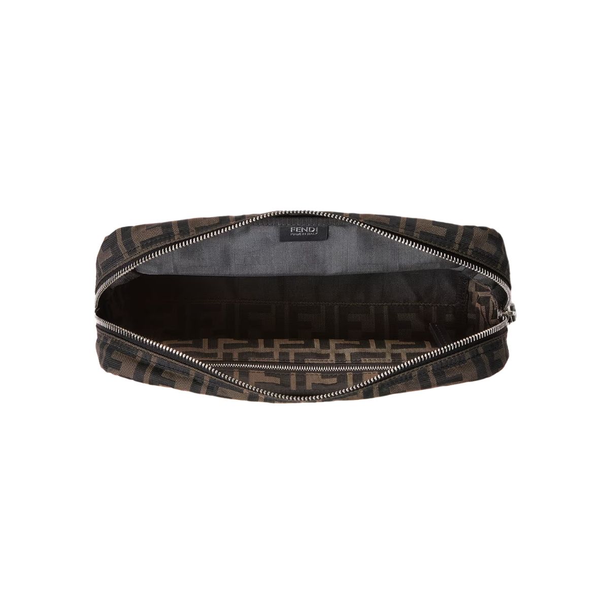 FF Toiletry Bag Medium Zucca Superlight Fabric Brown