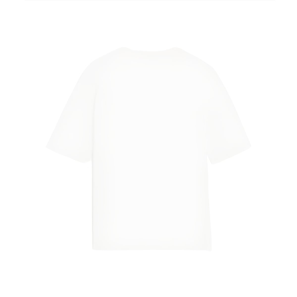Triomphe Embroidery Double Layered Fine Cotton T-Shirt Off White/Black