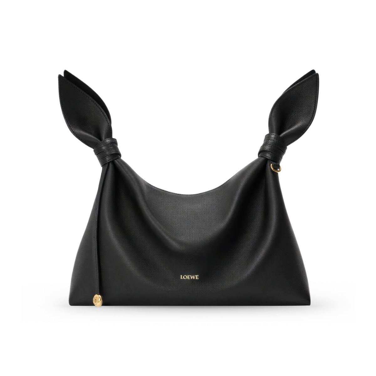 Medium Scarf Smooth Calfskin Bag Black-Loewe
