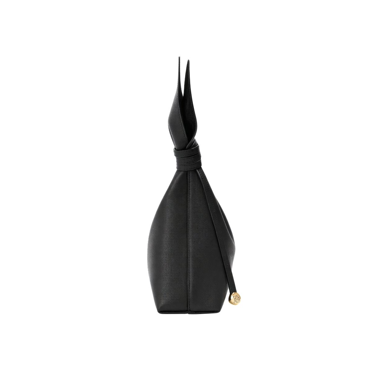 Medium Scarf Smooth Calfskin Bag Black
