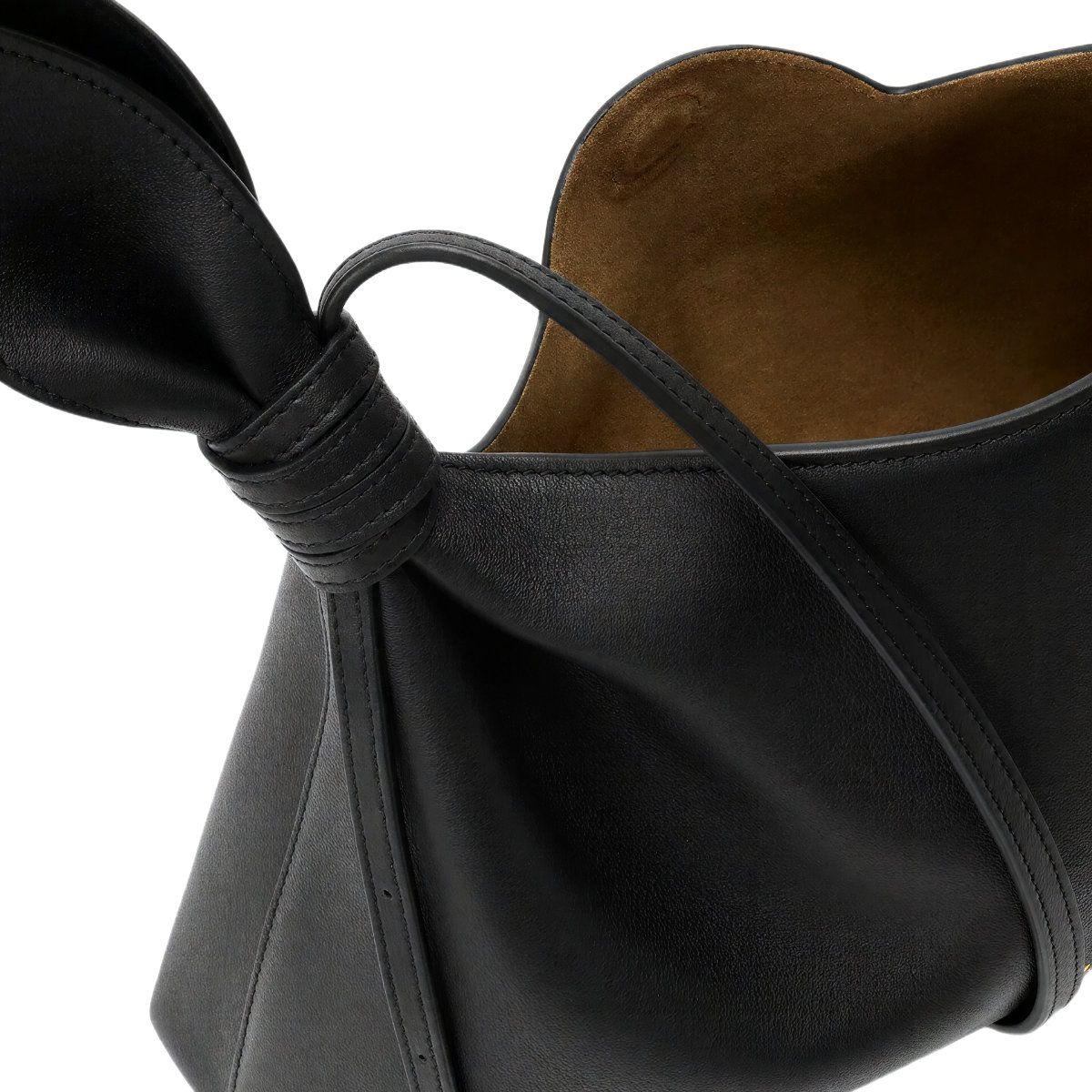 Medium Scarf Smooth Calfskin Bag Black