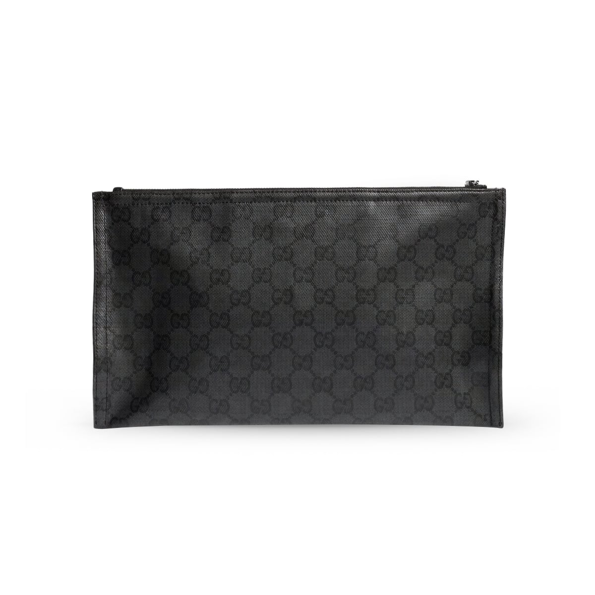 GG Medium Essence Classic Canvas Pouch Black-Gucci