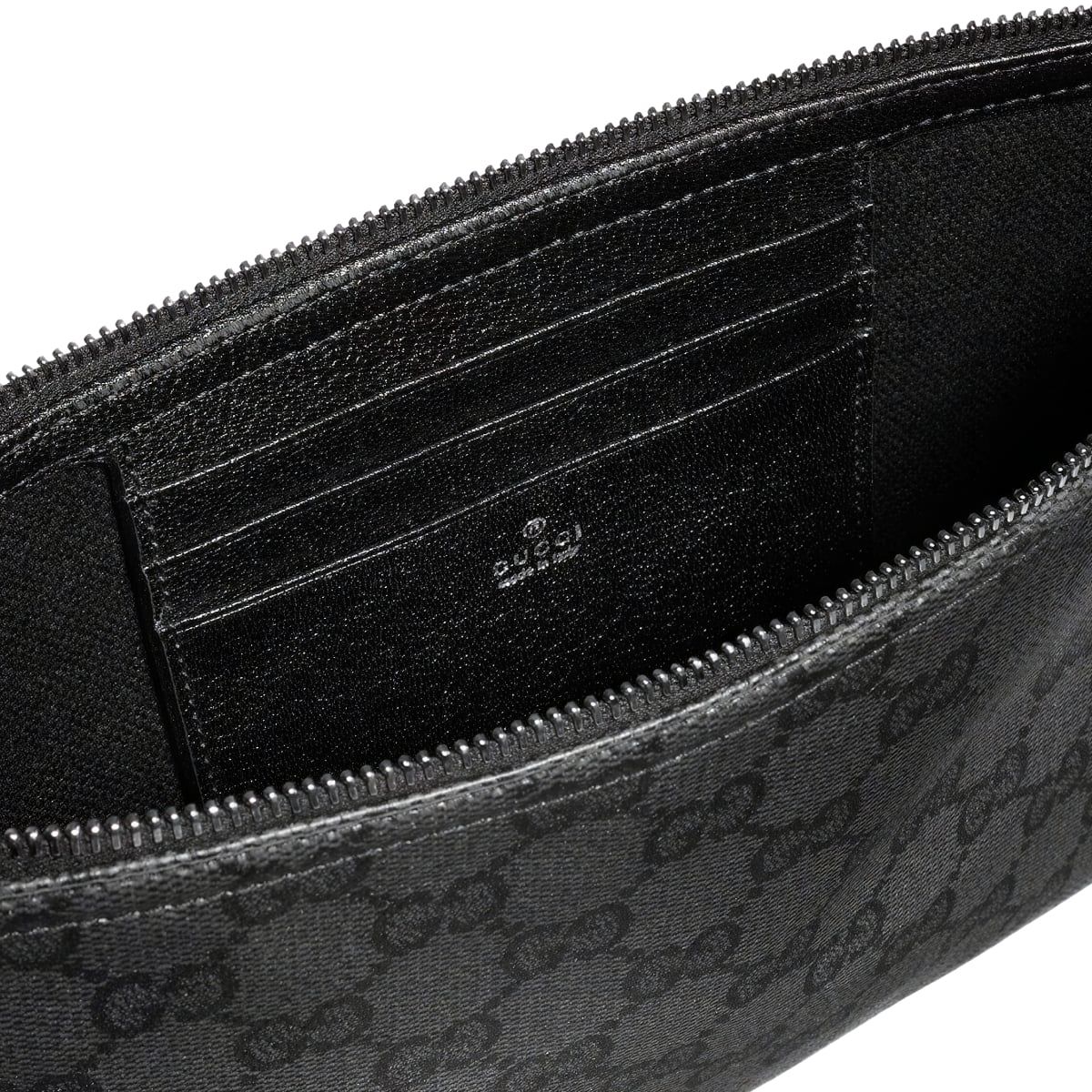 GG Medium Essence Classic Canvas Pouch Black