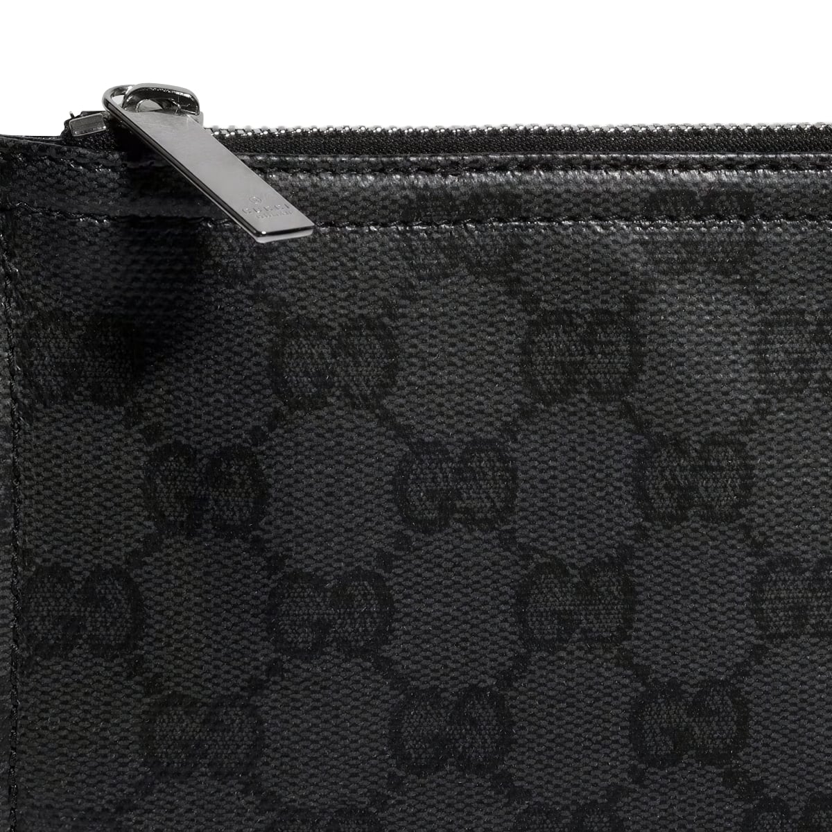 GG Medium Essence Classic Canvas Pouch Black