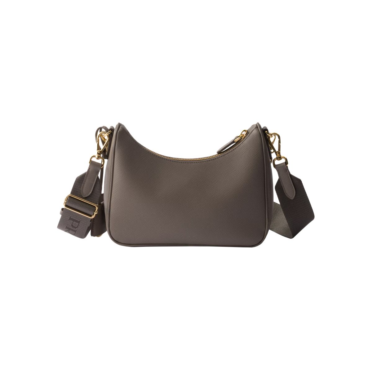 Re-Edition 2005 Saffiano Leather Shoulder Bag Clay Grey