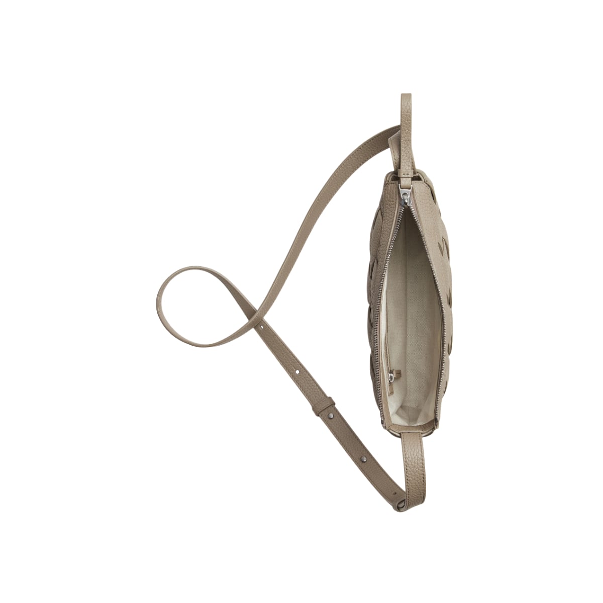 Diago Zipped Messenger Crossbody Limestone
