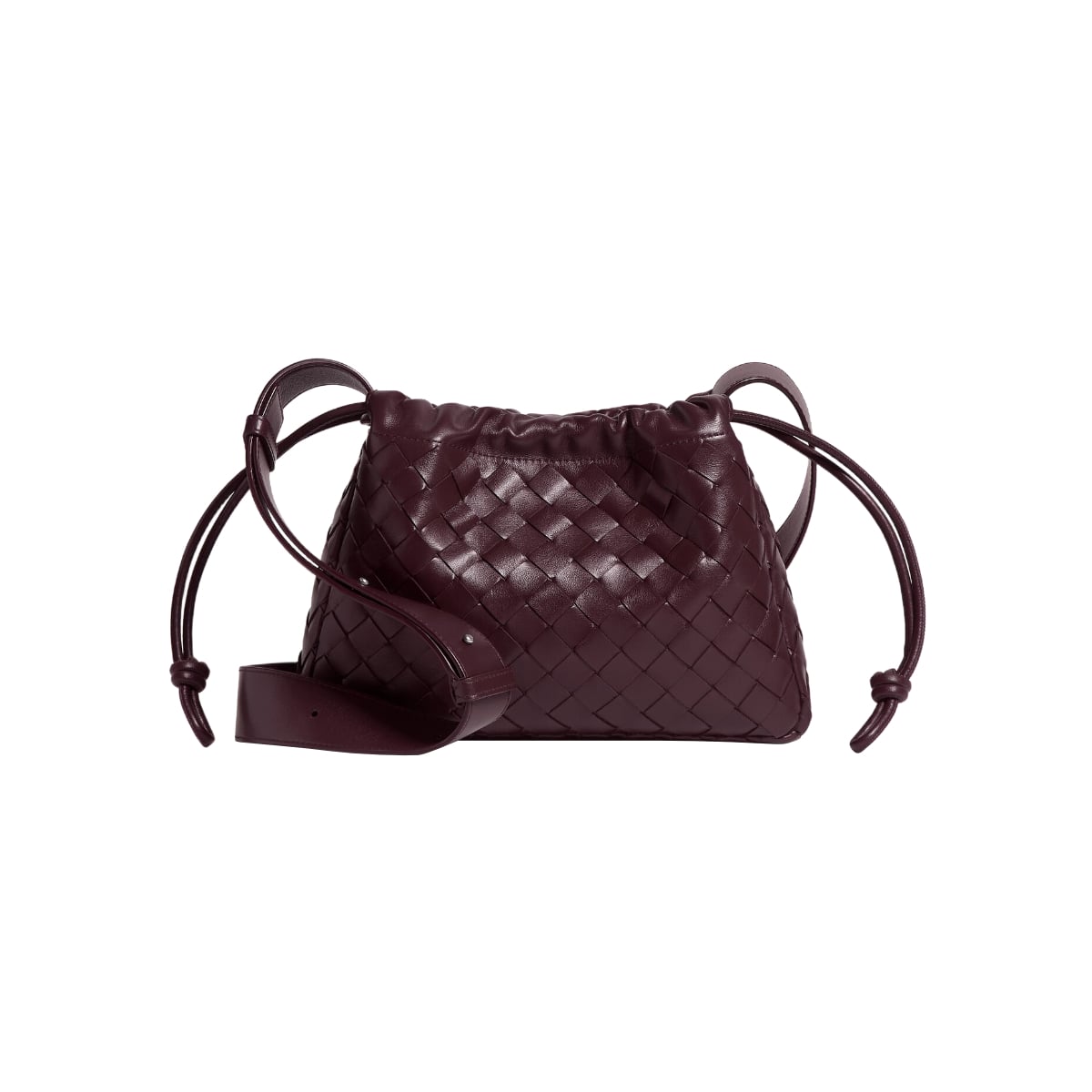 Dustbag Bike Drawstring Crossbody Bag Deep Mahogany-Bottega Veneta