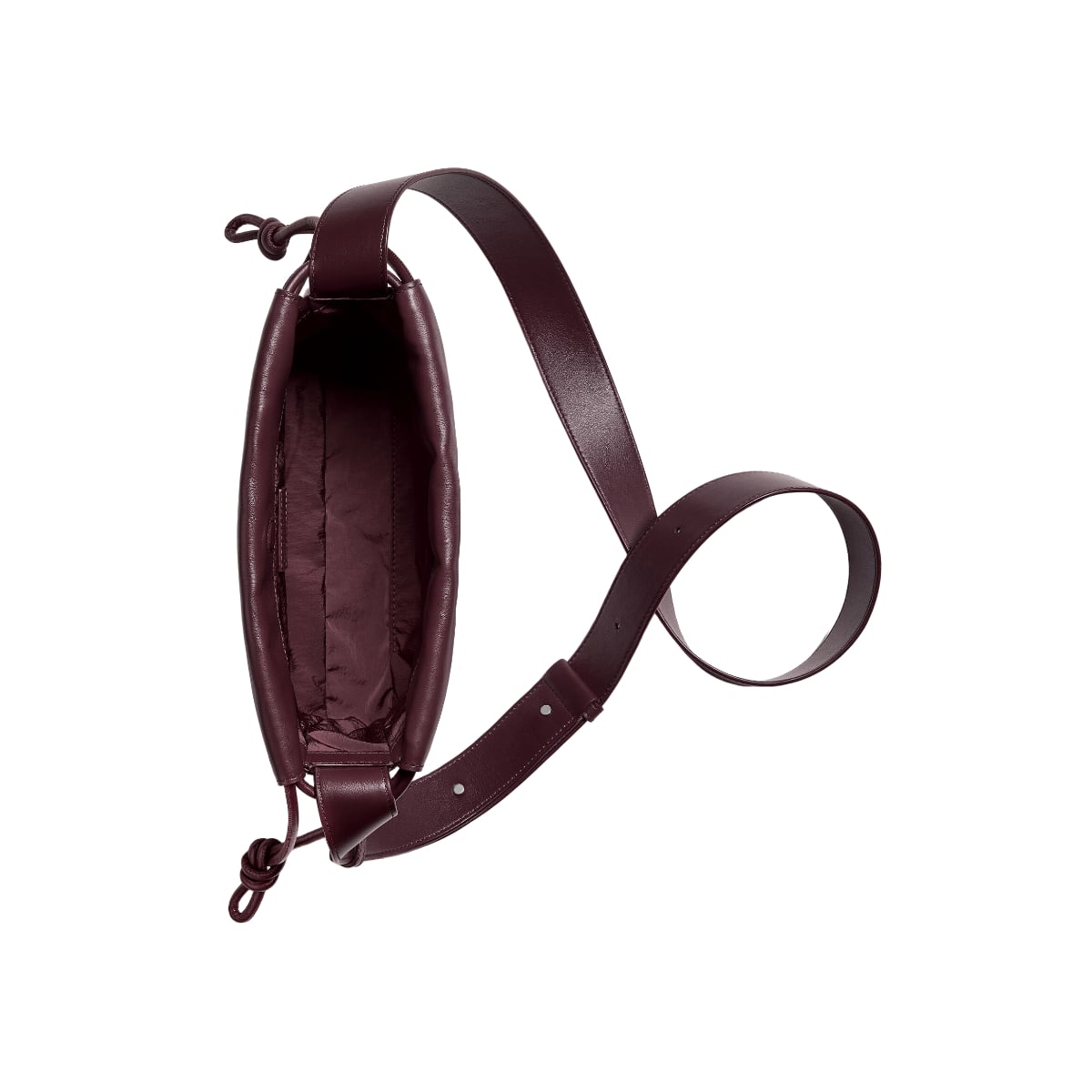 Dustbag Bike Drawstring Crossbody Bag Deep Mahogany