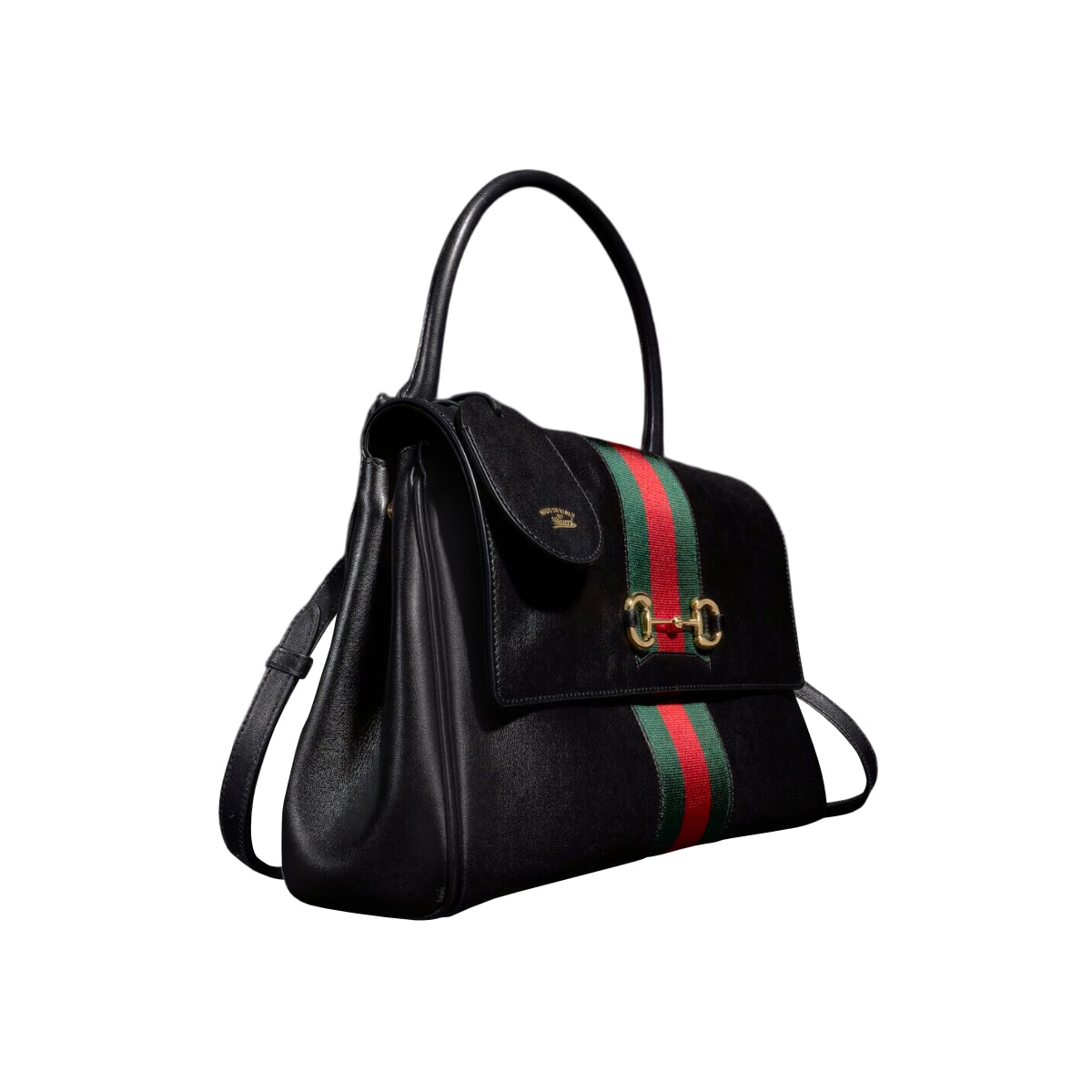 Paparazzo Medium Top Handle Bag Leather Black GHW