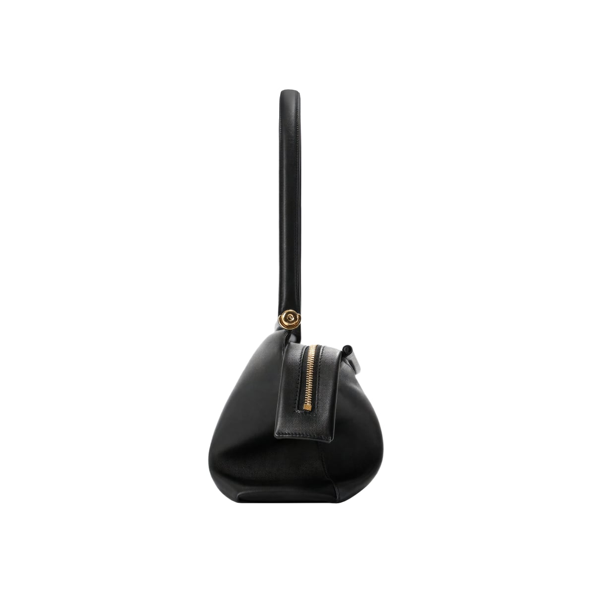 Small Whisker Puzzle Bag Glazed Calfskin Black