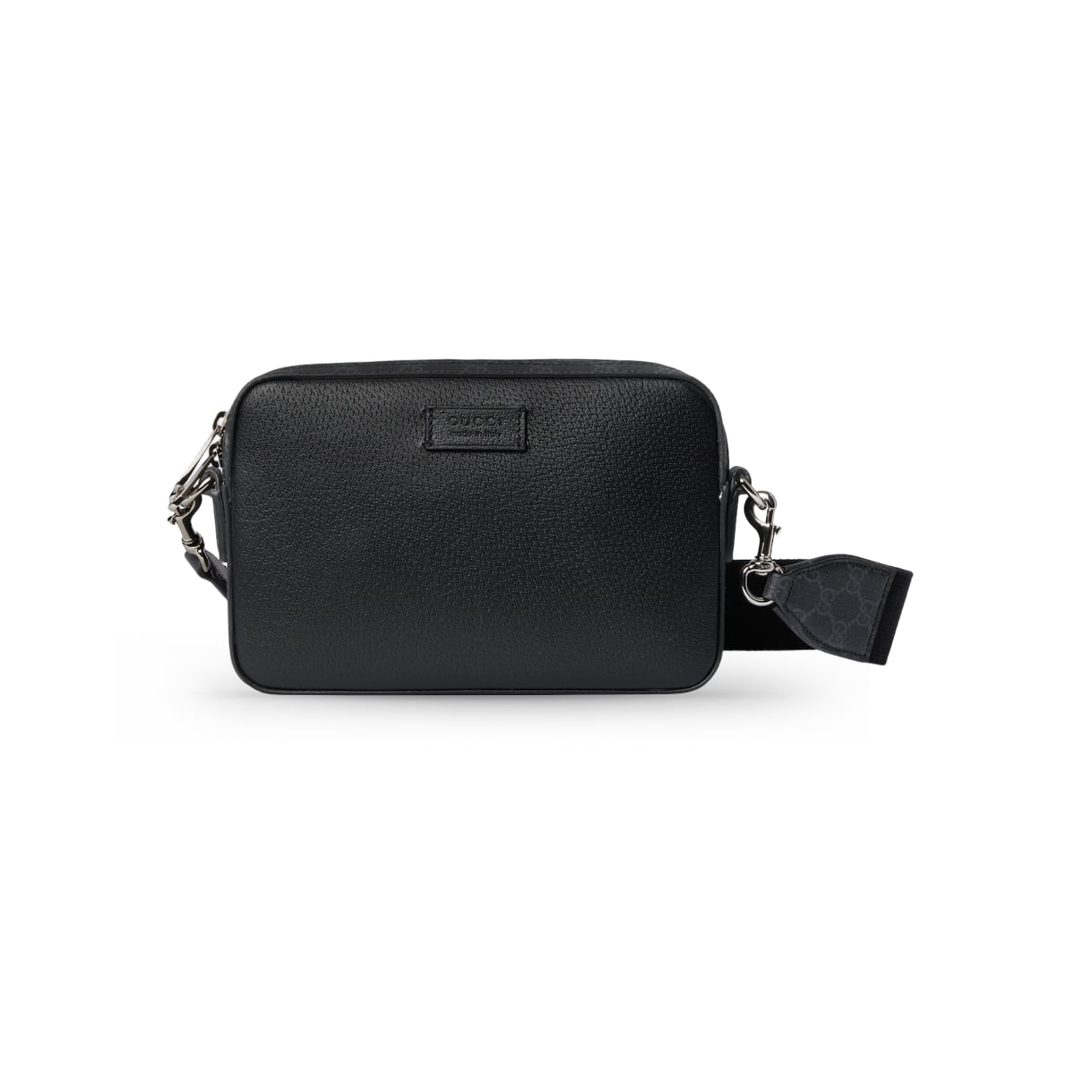 Small GG Crossbody Bag with Tag Black-Gucci