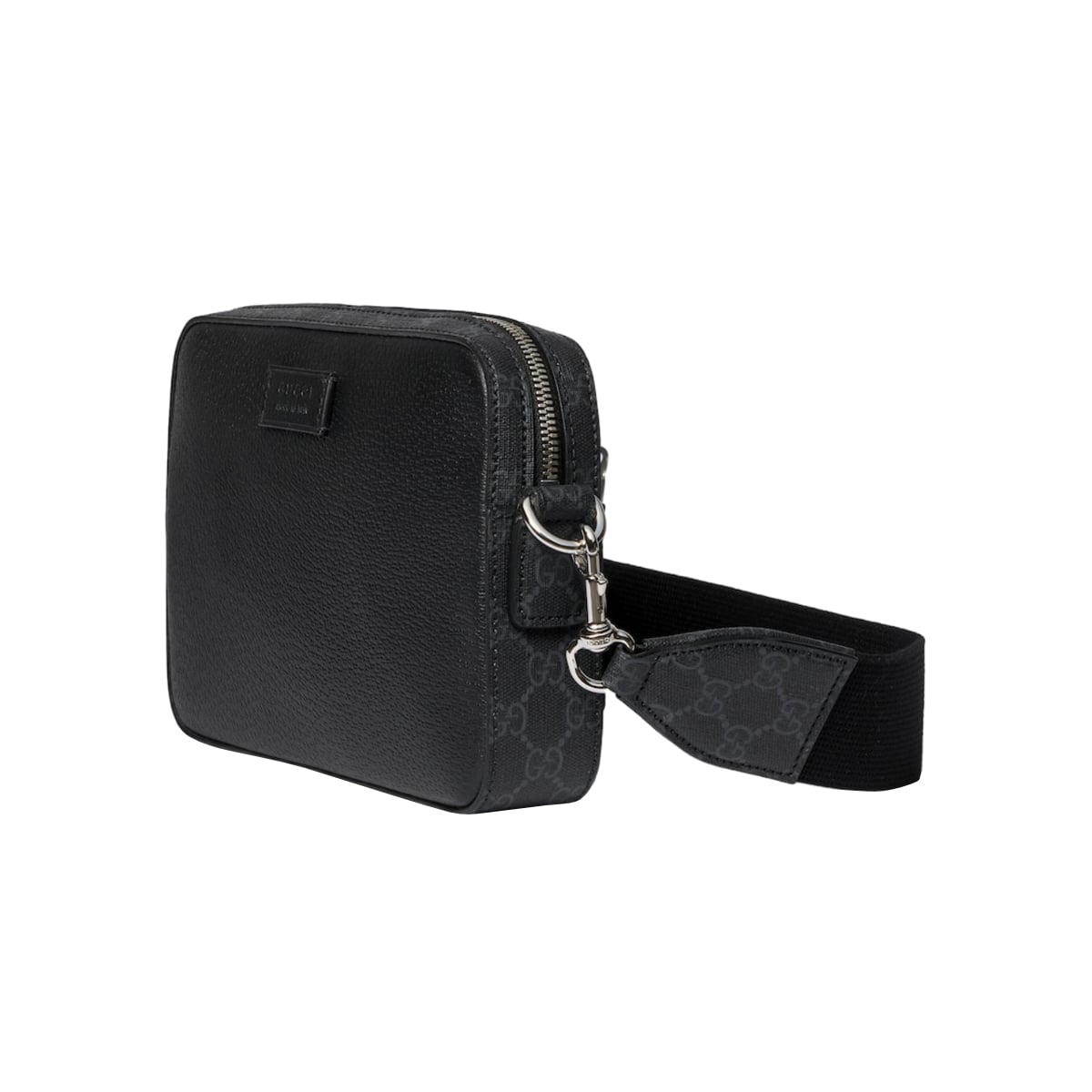Small GG Crossbody Bag with Tag Black