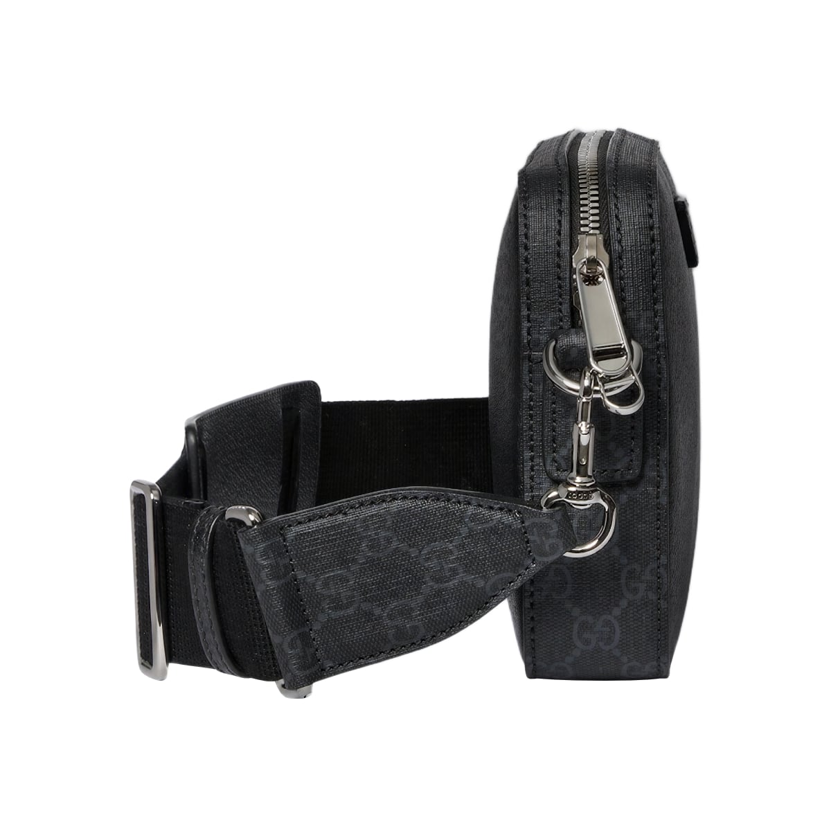 Small GG Crossbody Bag with Tag Black