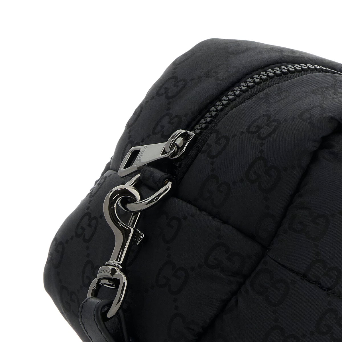 Monogram Pattern Pouch Black Rhw