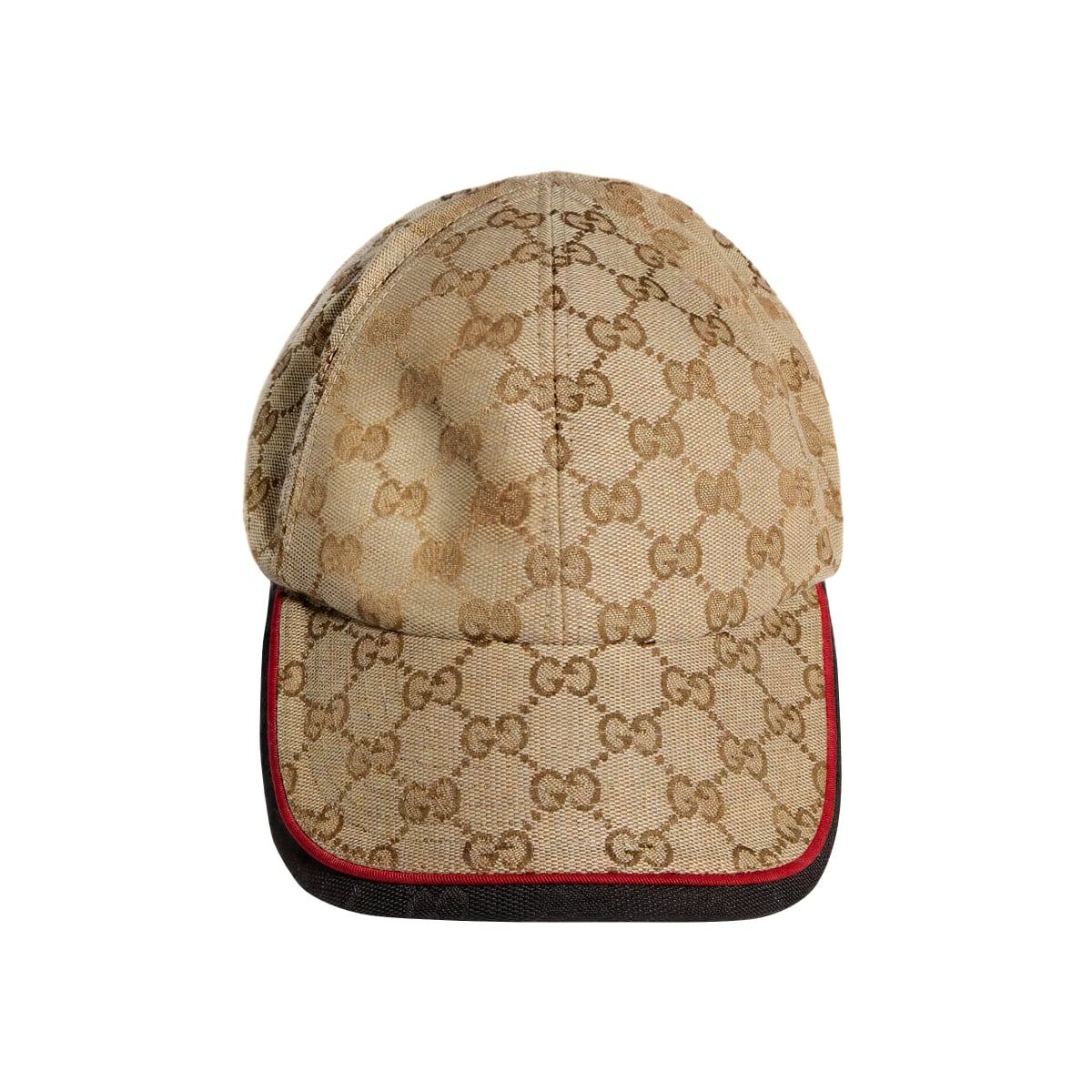 GG Cotton Canvas Baseball Cap Sand/Black-Gucci