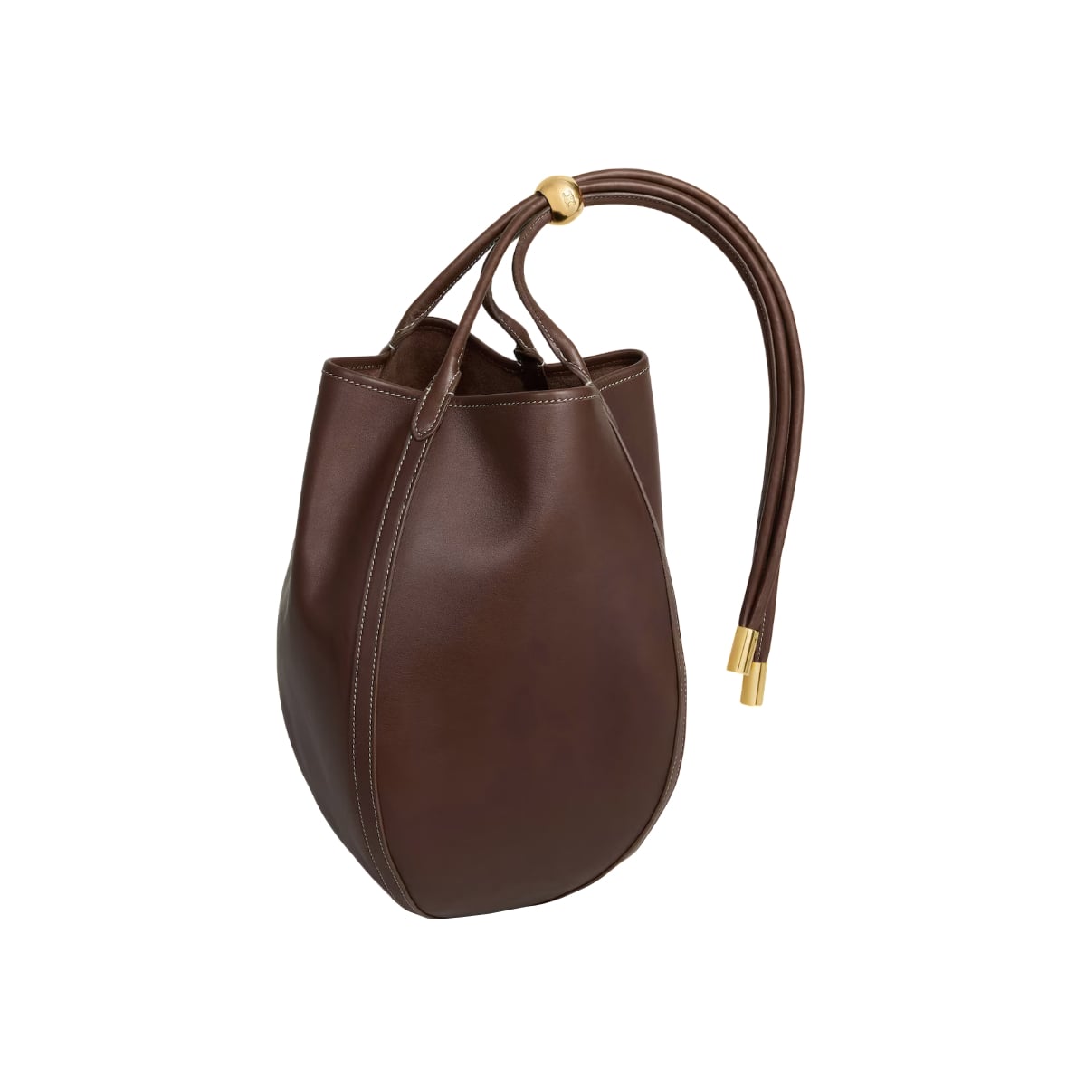 Little Drop Bucket Bag Smooth Calfskin Chocolate GHW