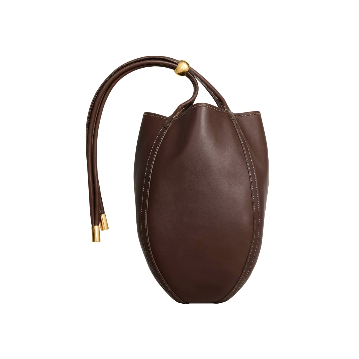 Little Drop Bucket Bag Smooth Calfskin Chocolate GHW