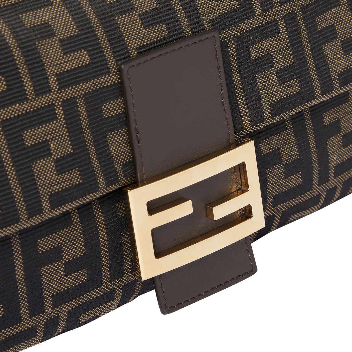 Baguette Bag FF Zucca Jacquard Brown