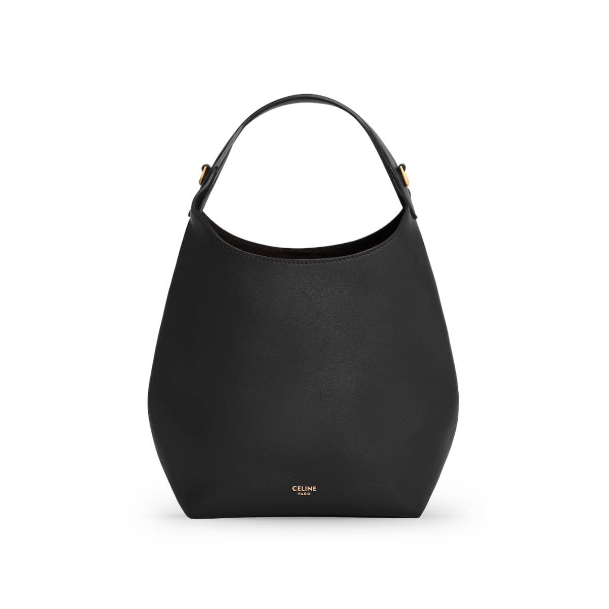 Small Hobo Supple Calfskin Black-Celine