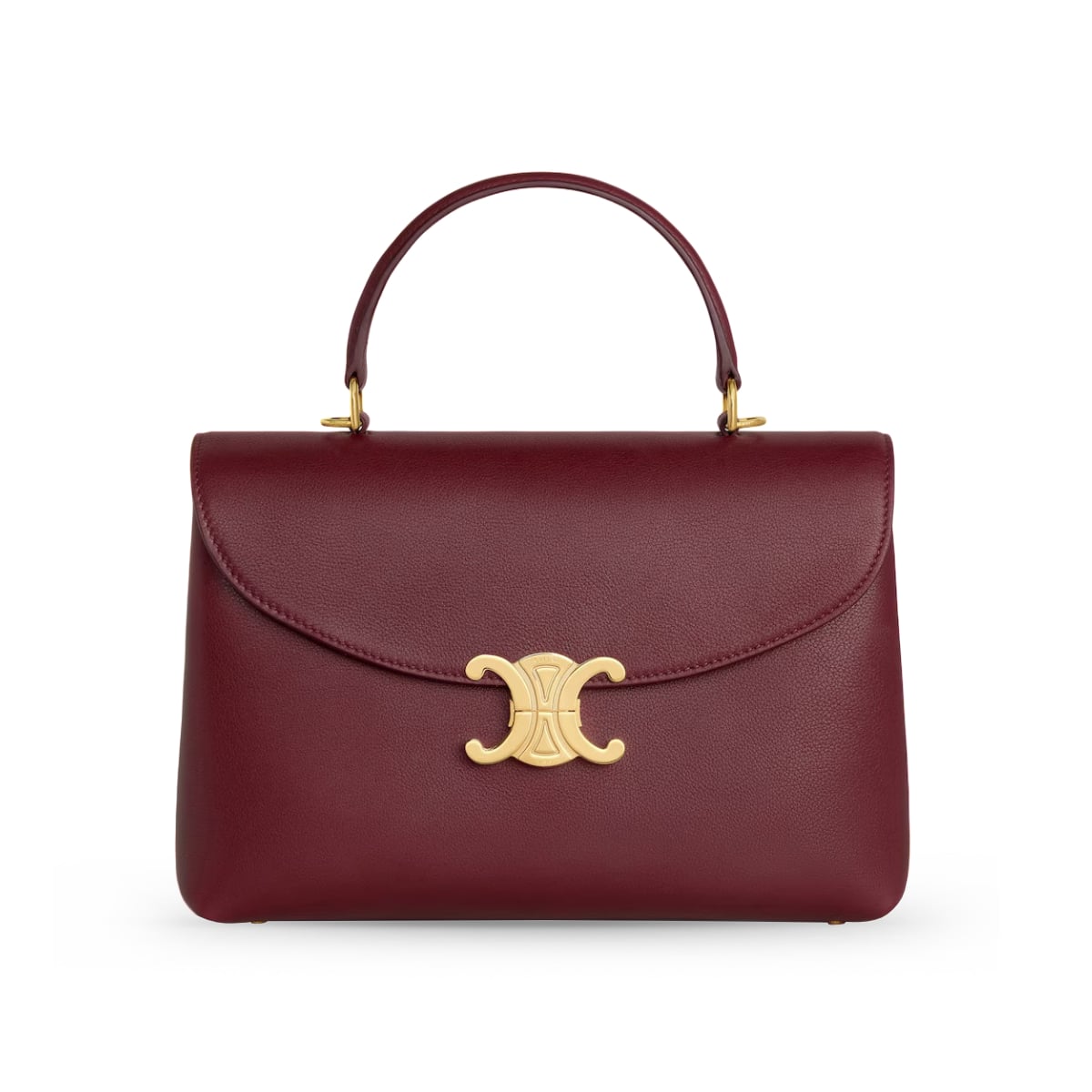 Medium Nino Bag Supple Grained Calfskin Light Burgundy GHW-Celine