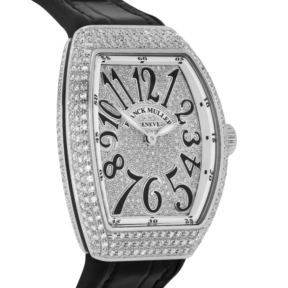 Vanguard V 32 QZ AC.NR (BLC.NR AC) (White Dial, Black Numbers, Full Aftersetting)