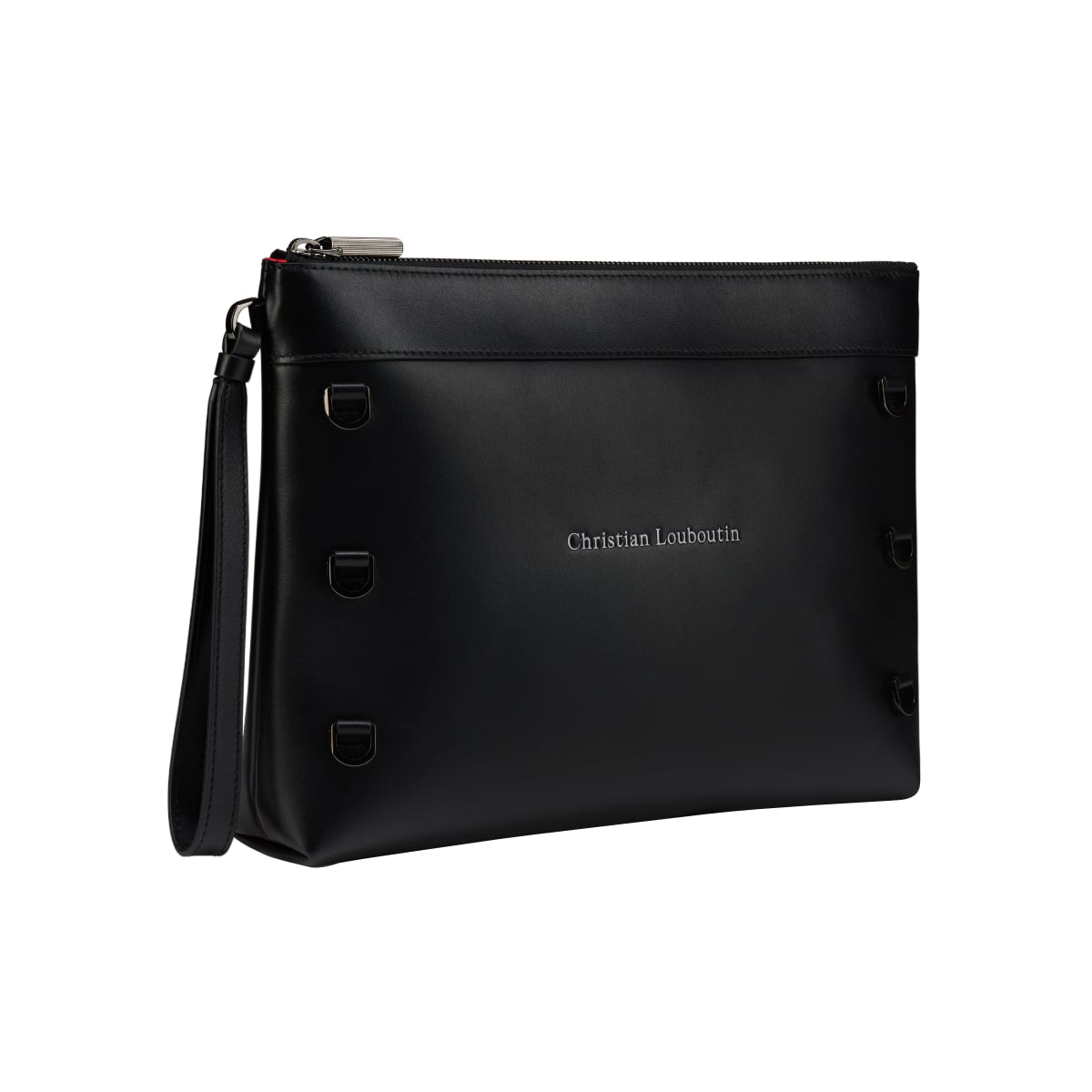 Kosmica Pouch Smooth Calfskin Leather Black