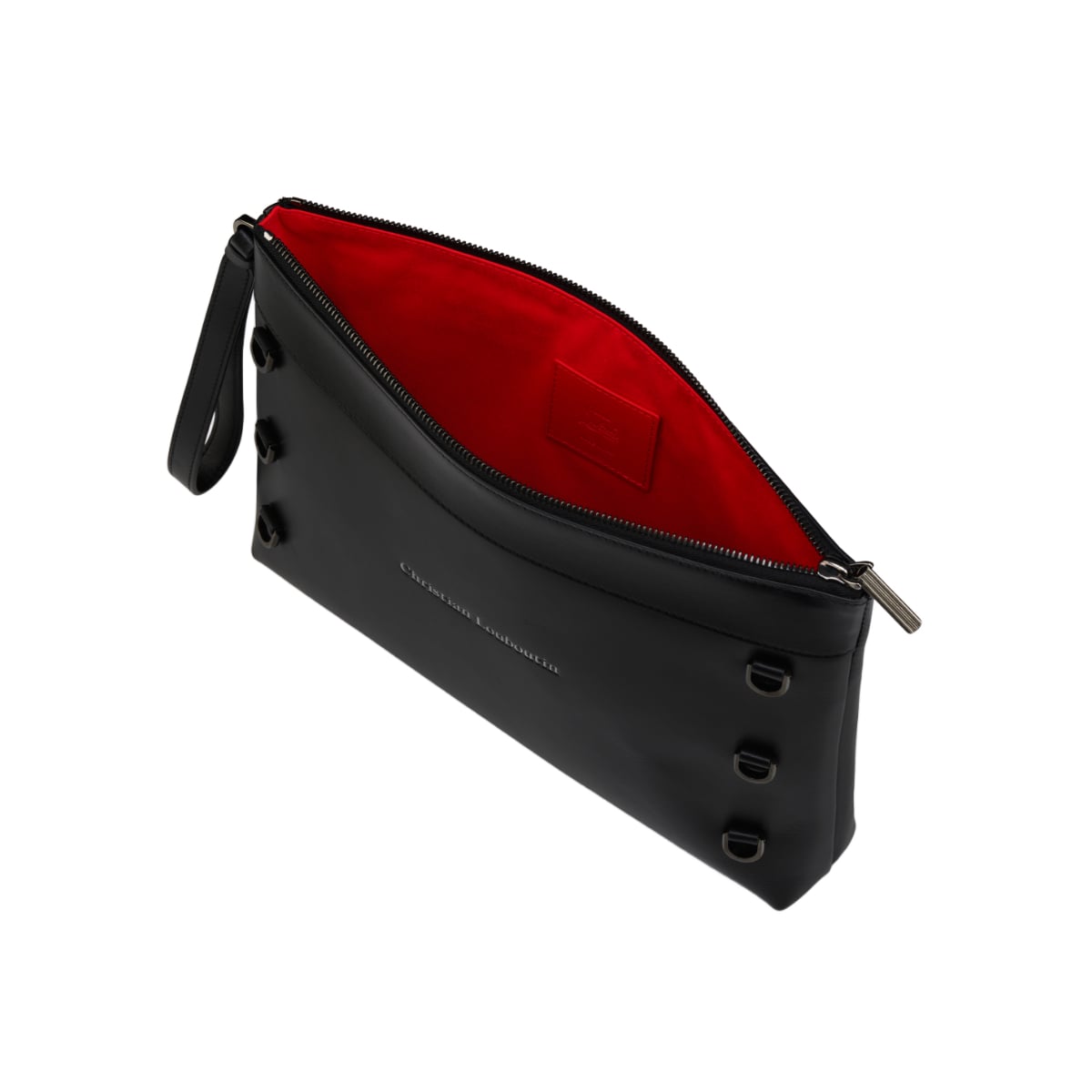 Kosmica Pouch Smooth Calfskin Leather Black