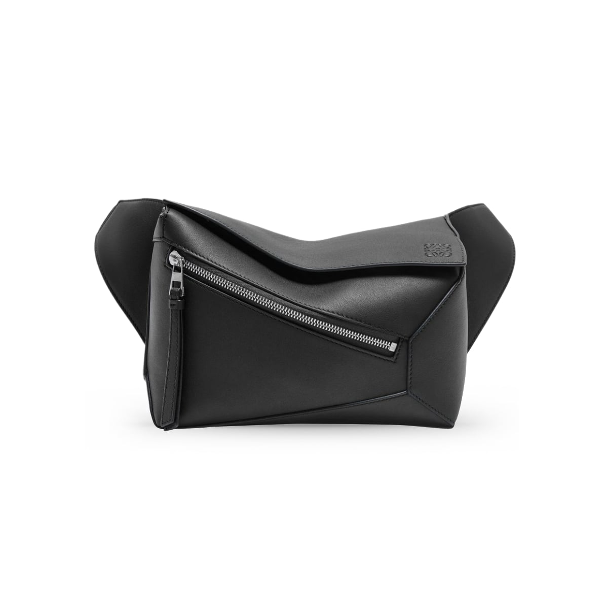 Small Puzzle Edge Bumbag Classic Calfskin Black-Loewe