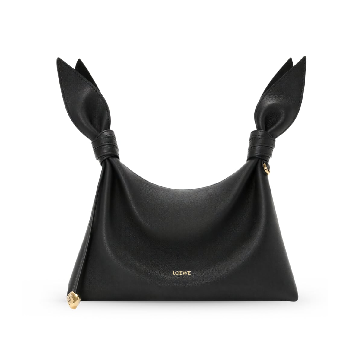 Mini Scarf Bag Smooth Calfskin Black-Loewe