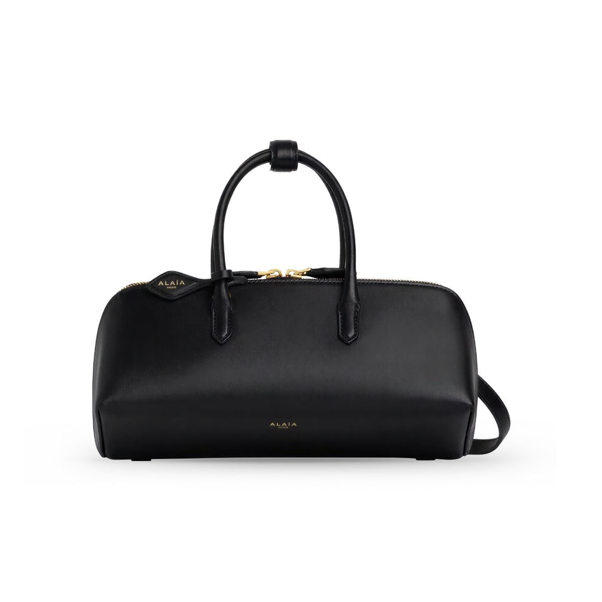 Delta Small Box Bag Calfskin Black-Alaïa