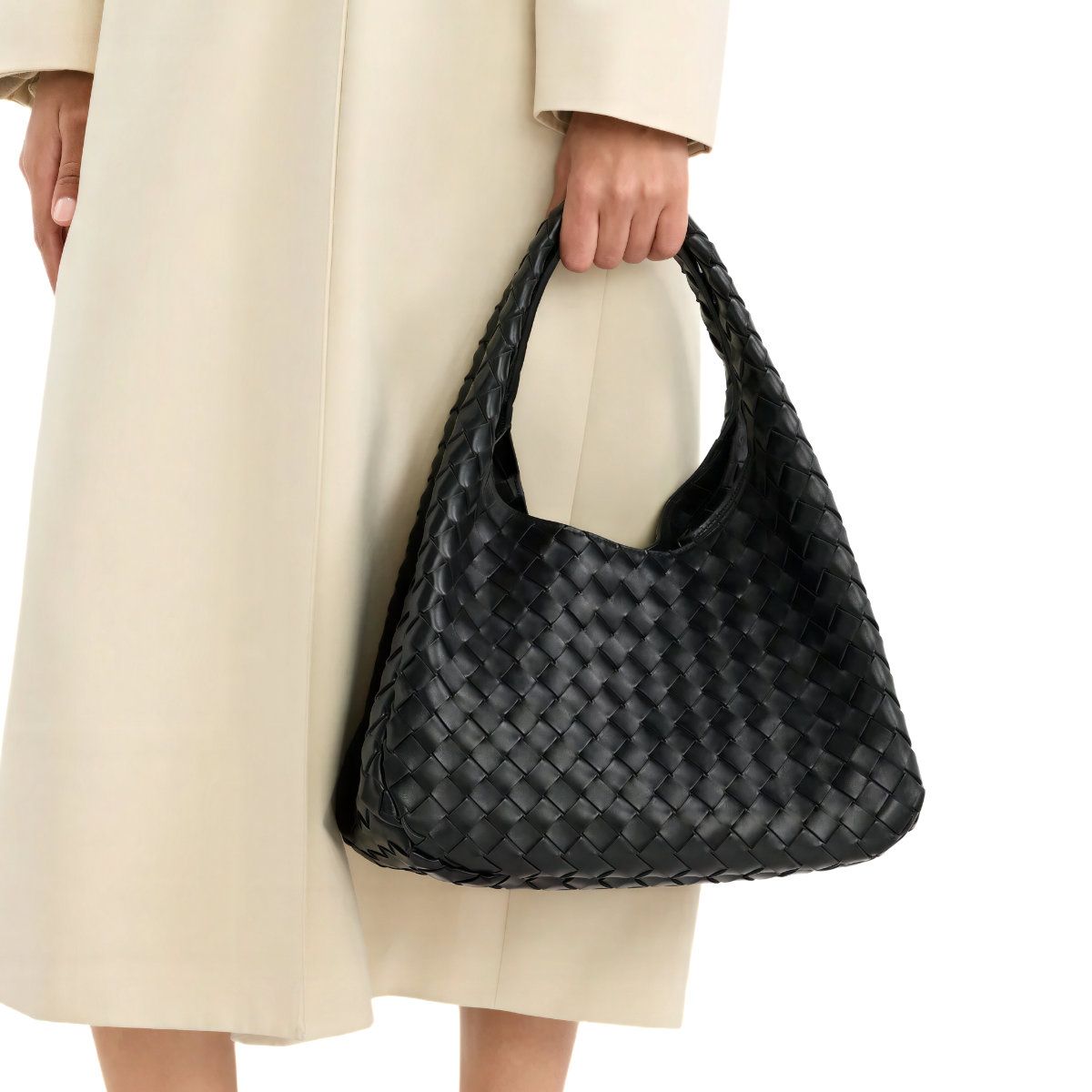Bell Shoulder Bag Leather Black