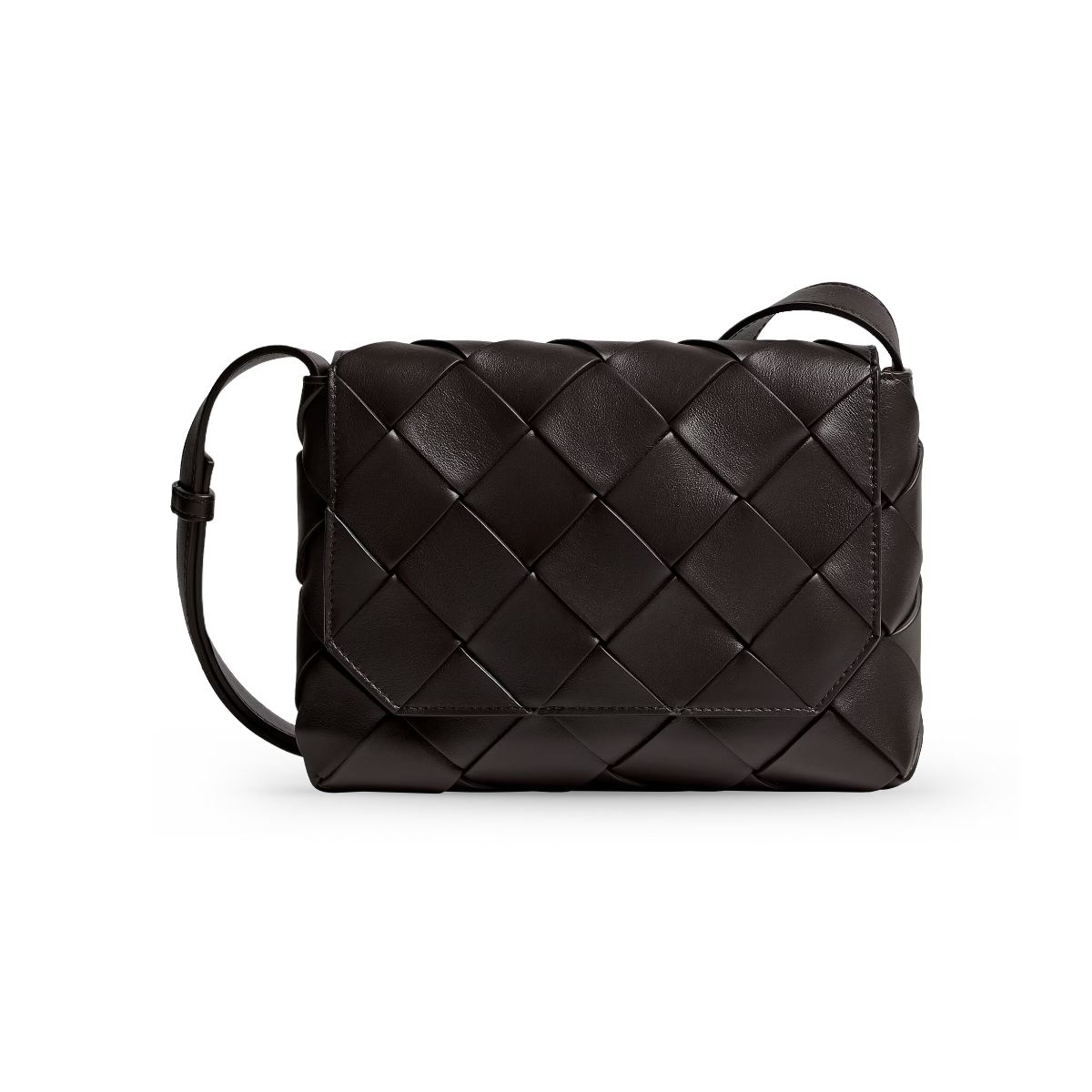 Diago Crossbooy Bag Espresso/Lava Red-Bottega Veneta