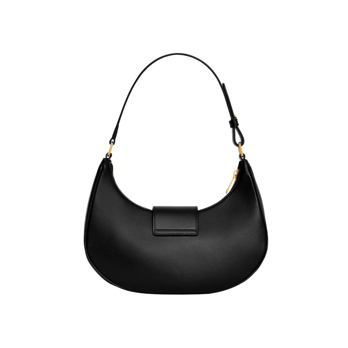 Medium Ava Triomphe Smooth Calfskin Bag Black GHW