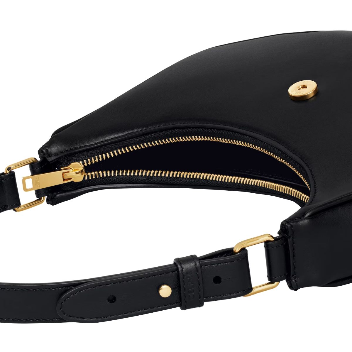 Medium Ava Triomphe Smooth Calfskin Bag Black GHW