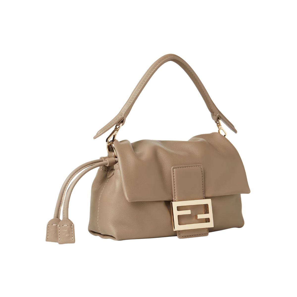 Small Baguette Soft Nappa Leather Beige GHW
