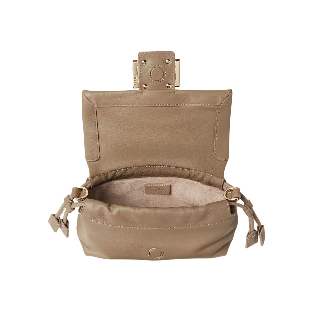Small Baguette Soft Nappa Leather Beige GHW