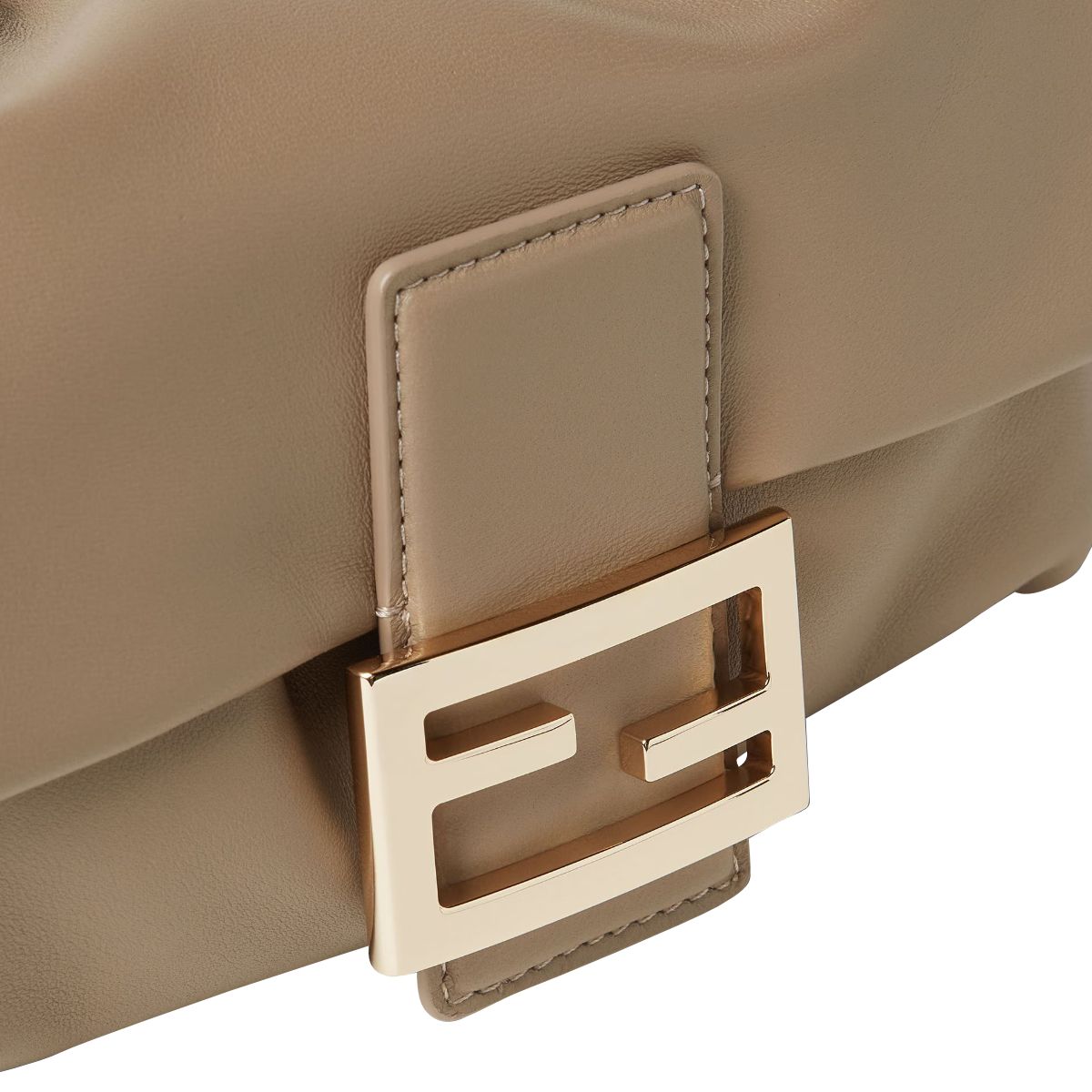 Small Baguette Soft Nappa Leather Beige GHW