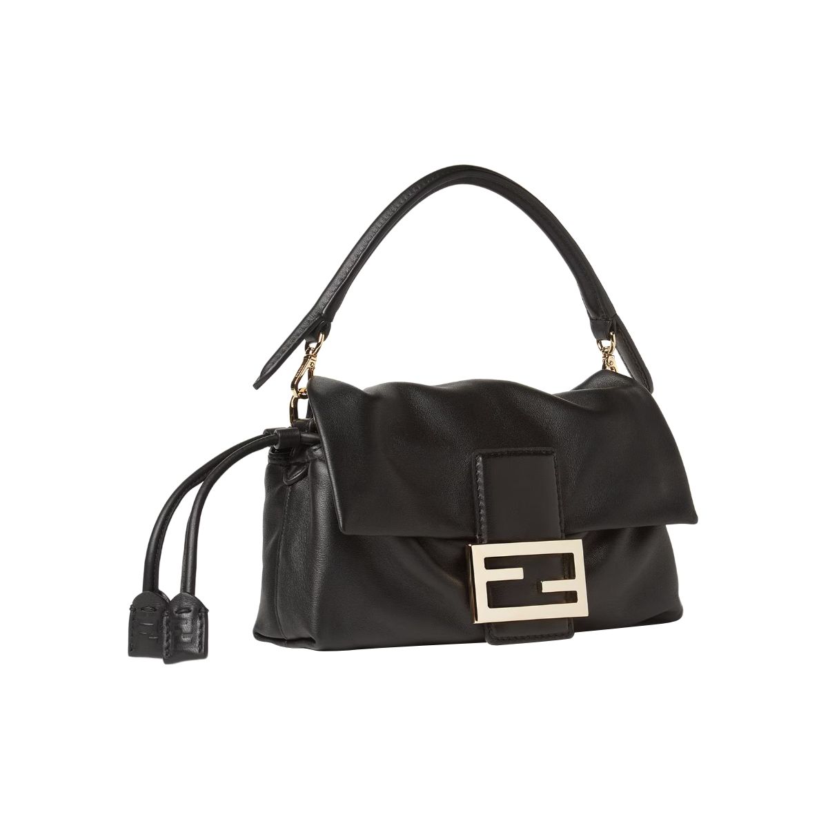 Small Baguette Soft Nappa Leather Black GHW